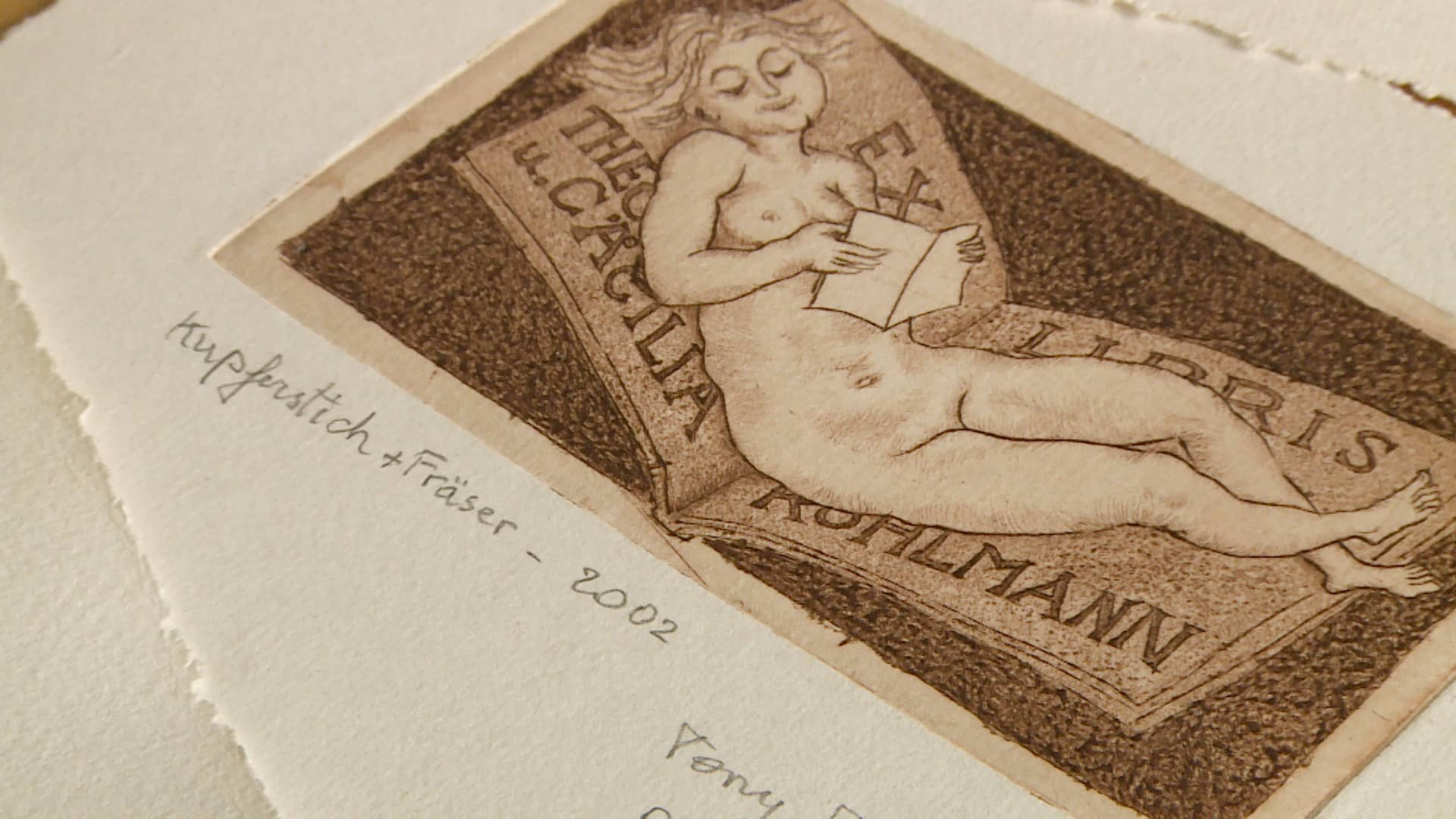 Ex Libris Kupferstich von Tony Torrilhon