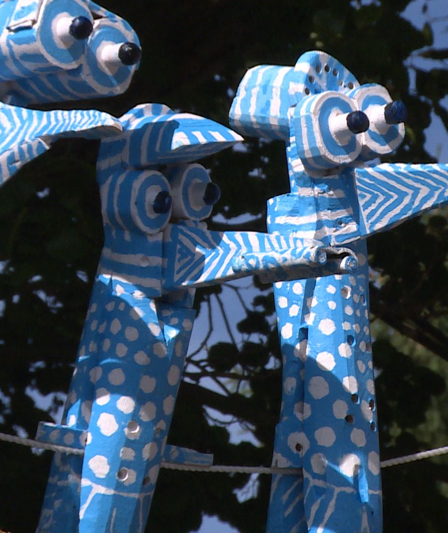 Detail der Vogelgruppe in Rheinsberg